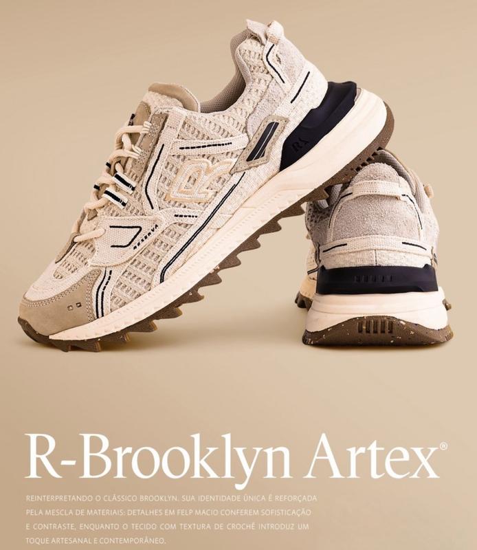 TÊNIS RESERVA RSV BROOKLYN ARTEX CROMO cor:cromotamanho:41 - Tênis